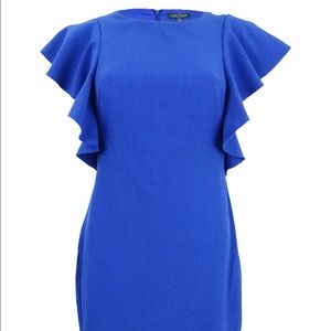 Ralph Lauren Women's Ruffle-Sleeve Sheath Dress